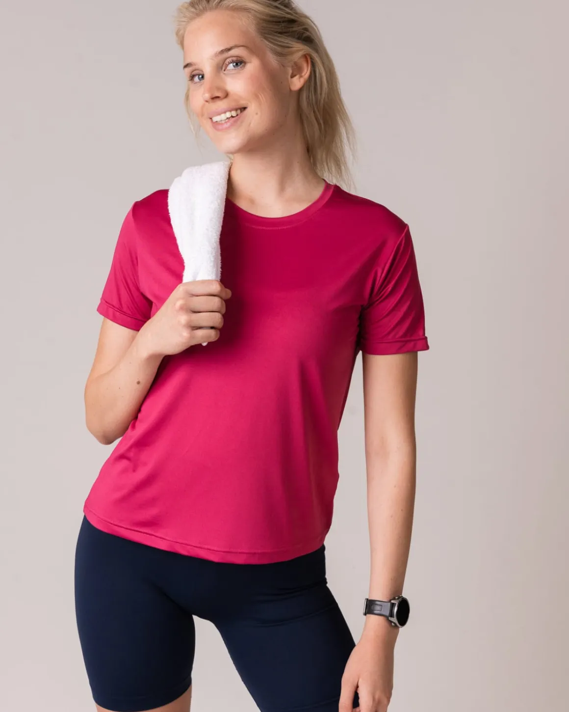 Essential T-shirt Pink Vivacious