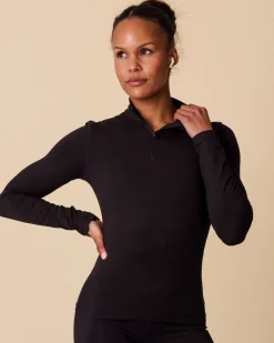 Essential 1/4 Zip Jacket Black