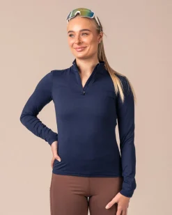 Essential 1/4 Zip Jacket Blue Navy