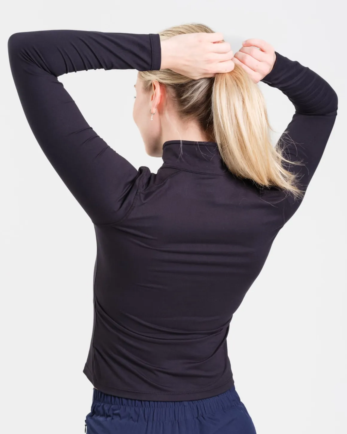 Essential 1/4 Zip Sweater Black Beauty