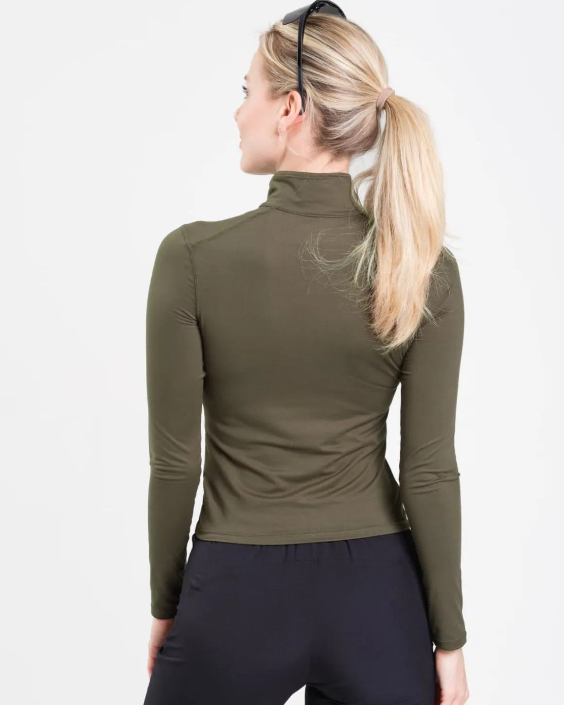 Essential 1/4 Zip Sweater Forest Green