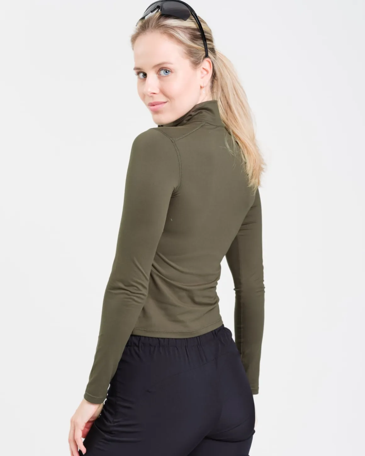 Essential 1/4 Zip Sweater Forest Green