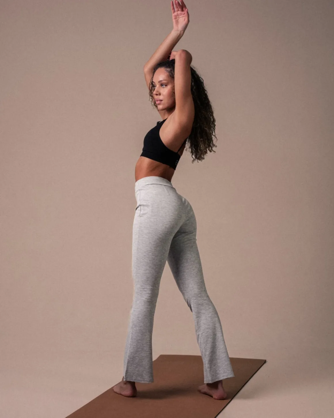Everyday Flare Pants Grey Marl