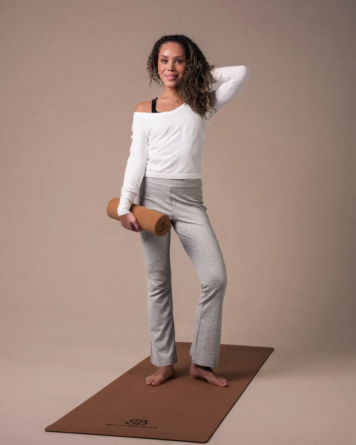Everyday Flare Pants Grey Marl