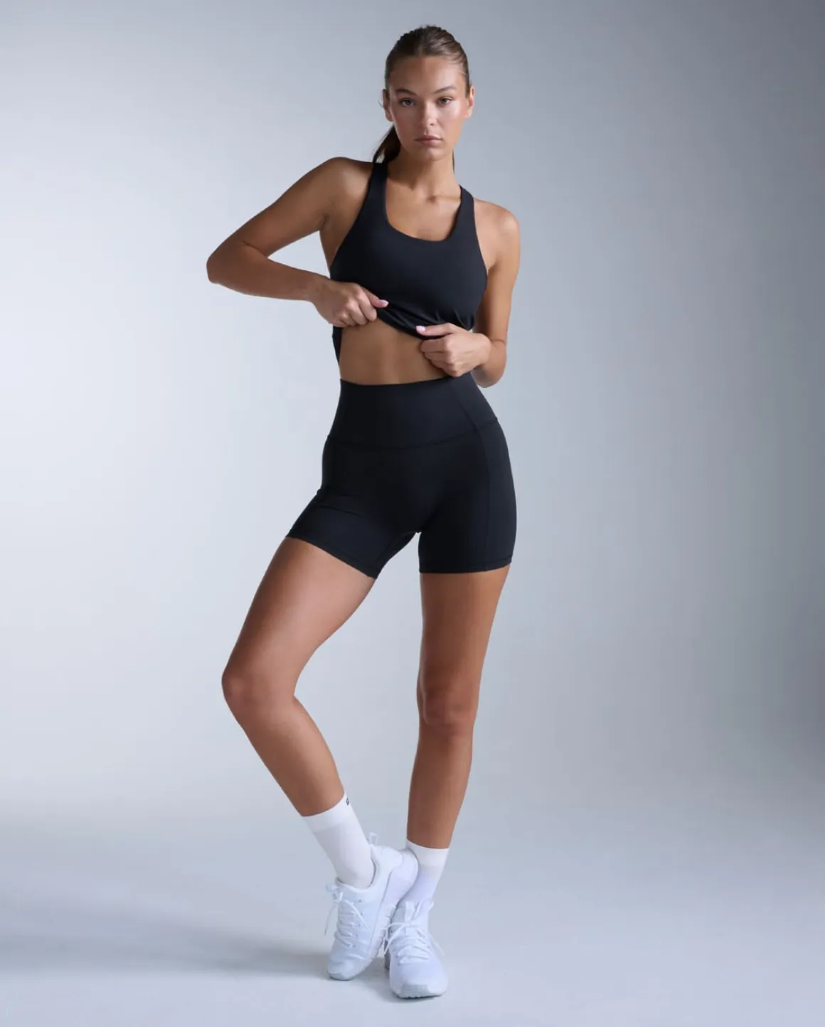 Fluid Hi-Rise 5 Inch Shorts Black/Black