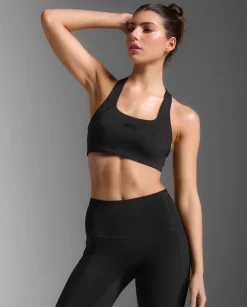 Form Racerback Medium Impact Bra Black/Black