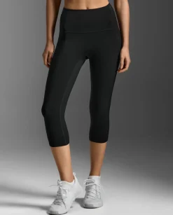 Form Stash Hi-Rise Comp 3/4 Tights Black/Black