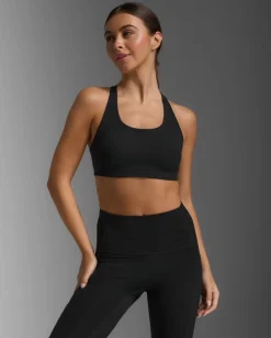 Form Strappy Low Impact Bra Black/Black