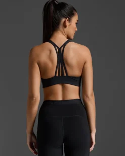 Form Strappy Low Impact Bra Black/Black