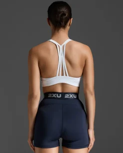 Form Strappy Low Impact Bra White/White