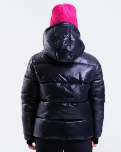 Glow Oversized Puffer Jacket Black/Navy
