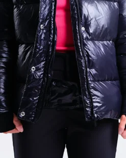 Glow Oversized Puffer Jacket Black/Navy