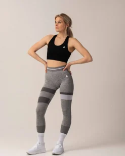 Gravity Seamless Tights Mid Grey Marl