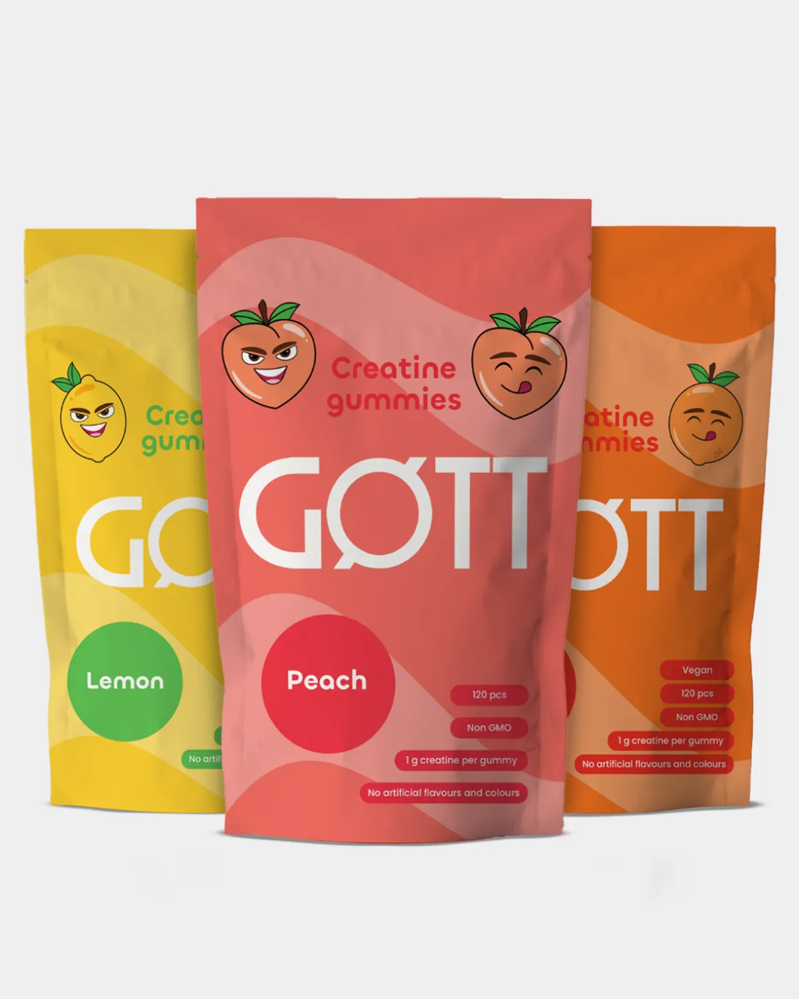 Gøtt Creatine Gummies smakspakken (3-Pack)
