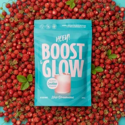 Heey! Boost & Glow Creatine+ Collegan Wild Strawberries 300g