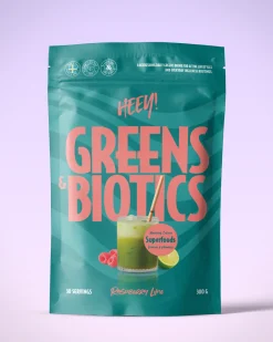 Heey! Greens & Biotics Superfood Raspberry Lime 300 g