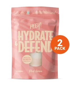 Heey! Hydrate & Defend Electrolytes+Probiotic Pink Grape 2x240g