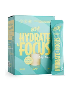 Heey! Hydrate & Focus Electrolytes Lemon Stick Pack 30x6g