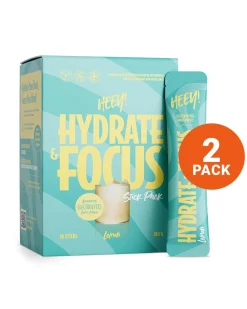 Heey! Hydrate & Focus Electrolytes Lemon Stick Pack 2x30stk