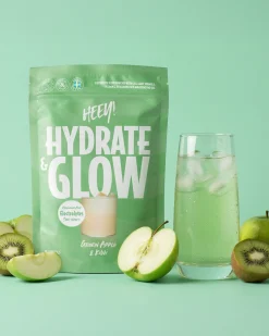 Heey! Hydrate & Glow Elektrolytter Grønt eple & Kiwi 240 g