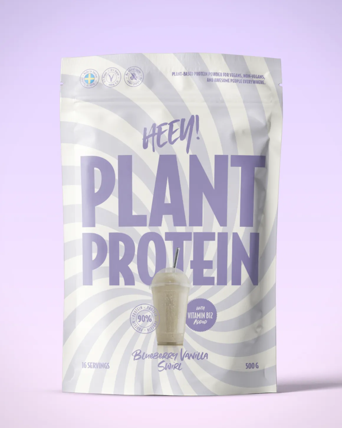 Heey! Vegan Plant Protein Blueberry Vanilla 500g
