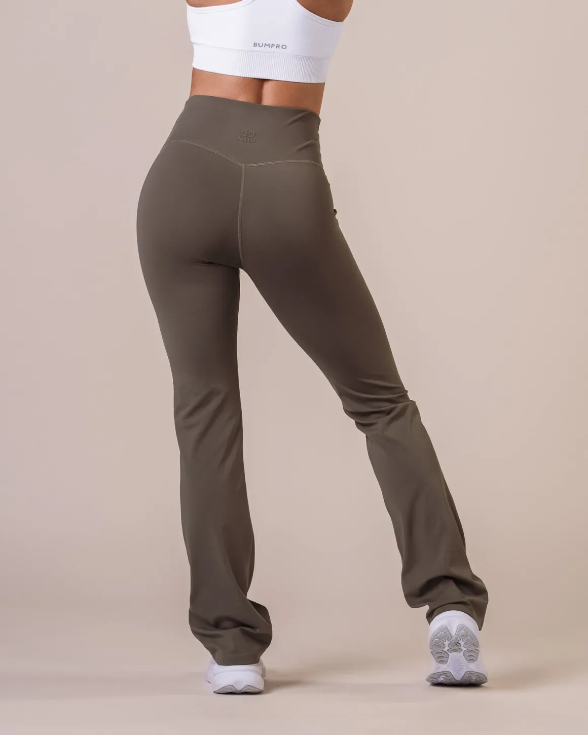 Hero High Rise Flare Pants Green Dusty
