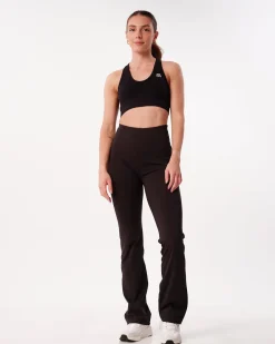 Hero High Rise Flare Pants & Hyper Bra Black Beauty SETT