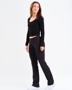 Hero Low Rise Flare Pants Black