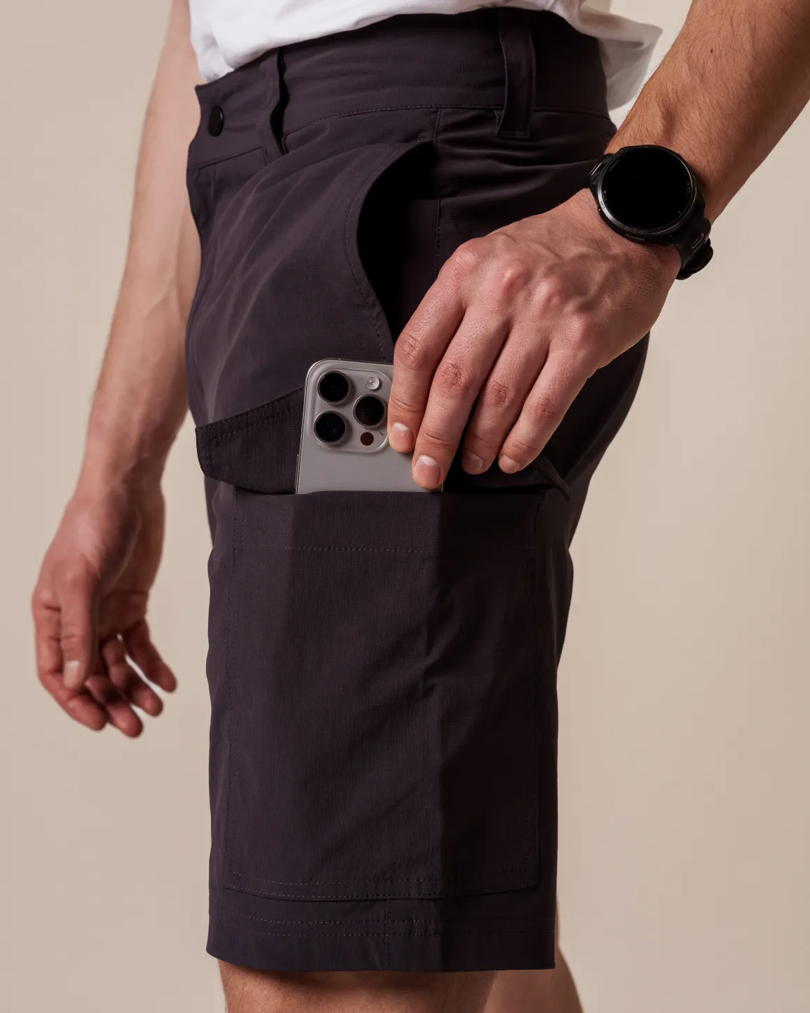 Hike Ripstop Shorts M Black Charcoal