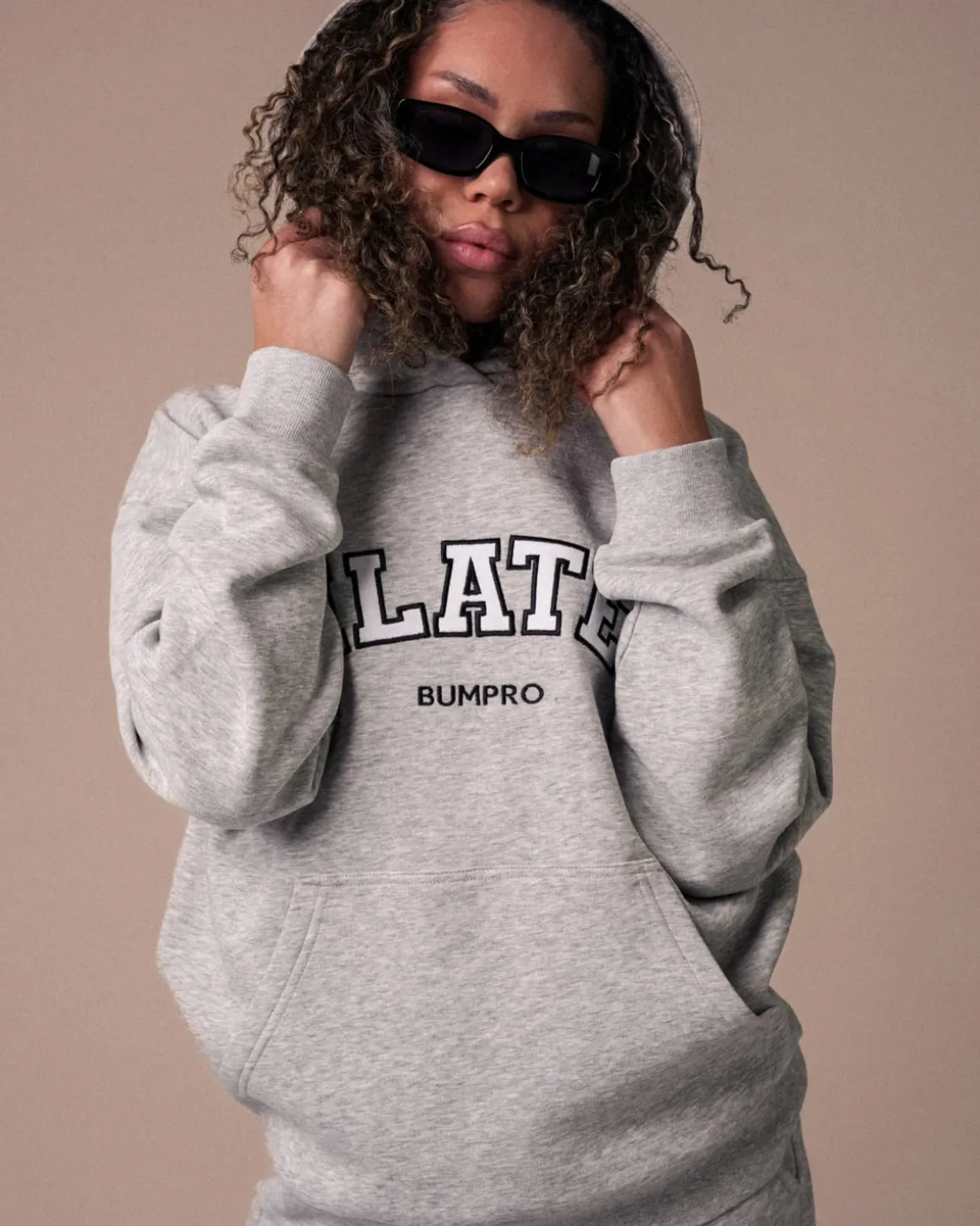 Hoodie + Sweatpant Grey/Pilates SET