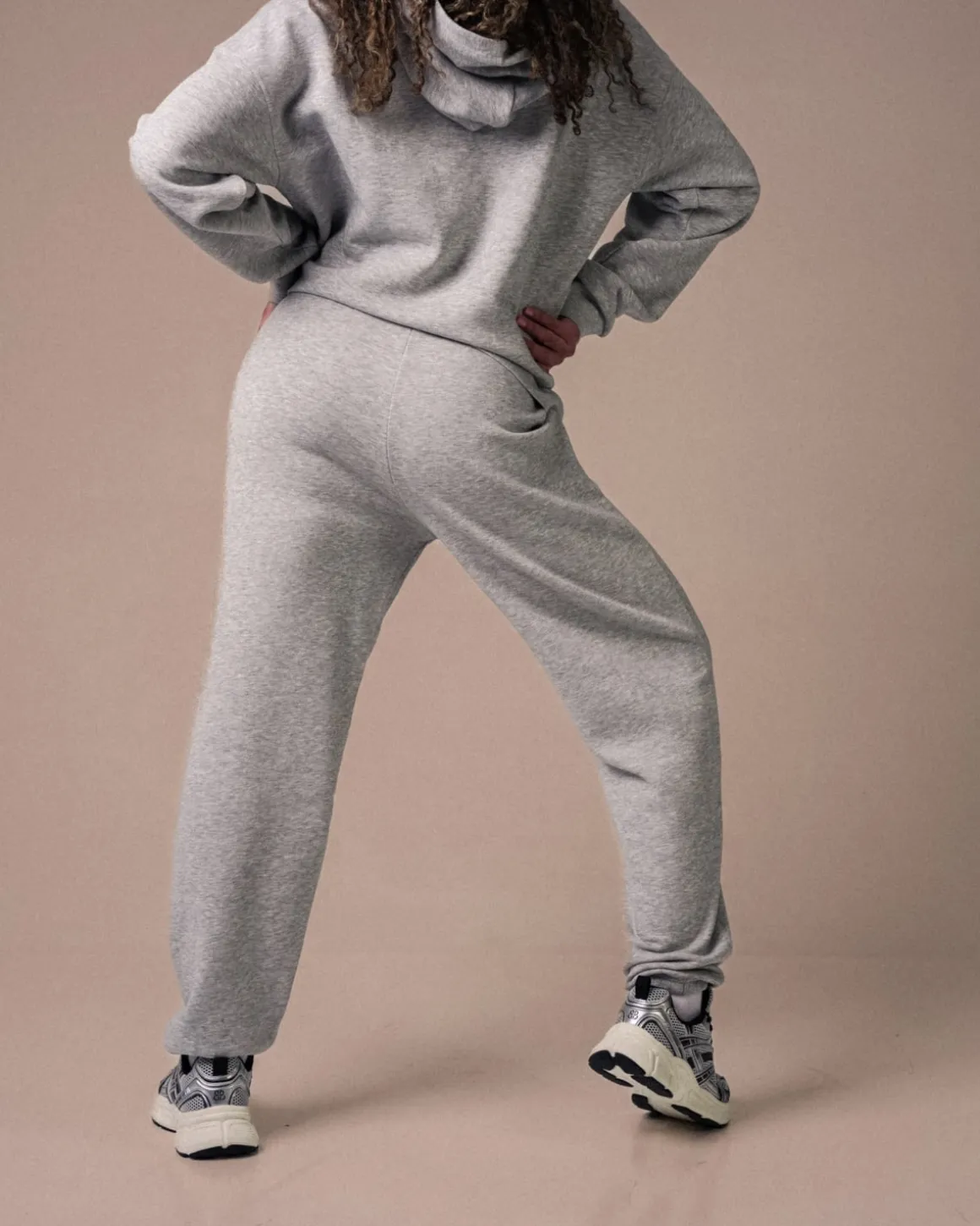 Hoodie + Sweatpant Grey/Pilates SET