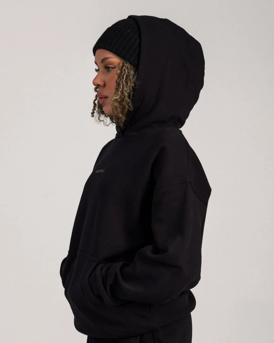 Hoodie + Sweatpants Black/3D SET