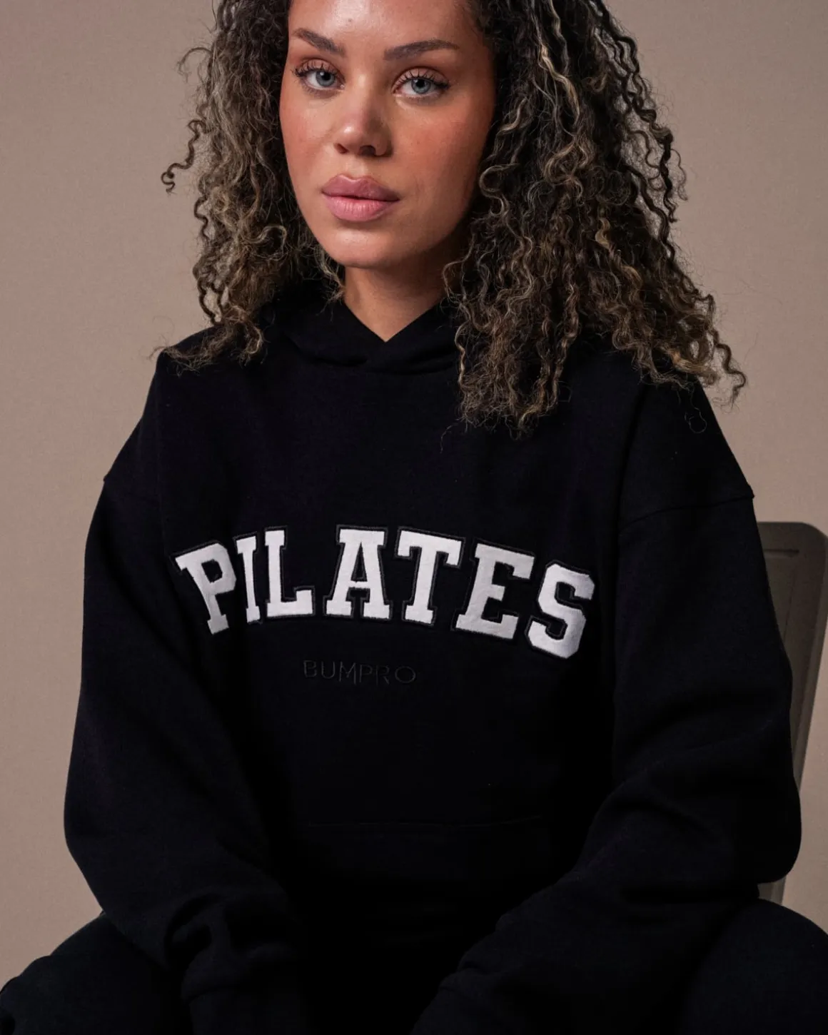 Hoodie + Sweatpants Black/Pilates SET