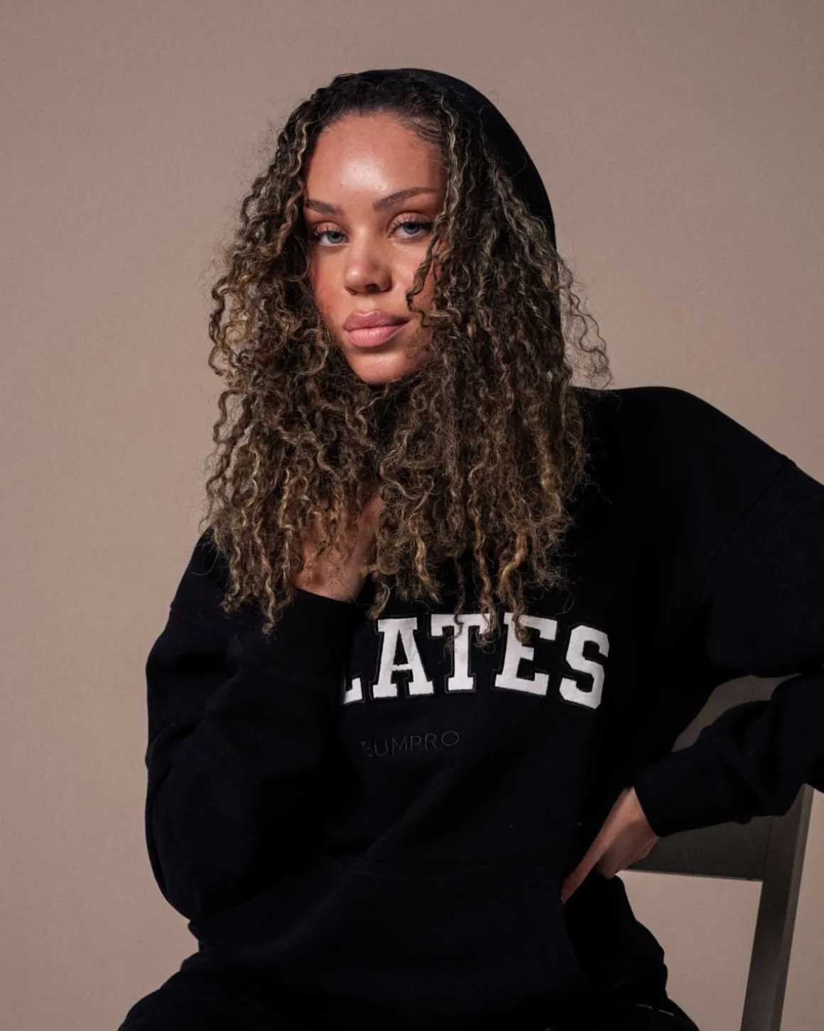 Hoodie + Sweatpants Black/Pilates SET