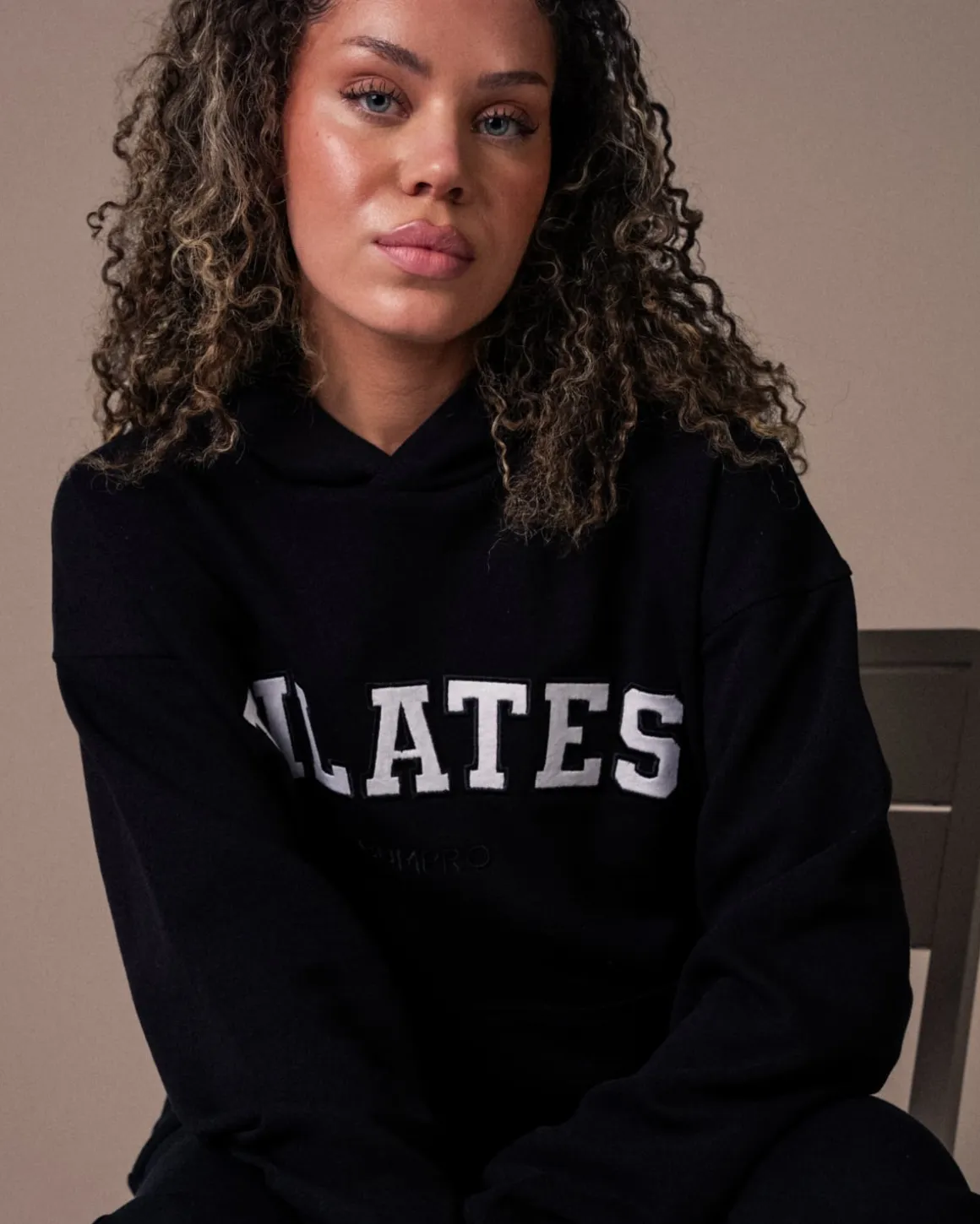 Hoodie + Sweatpants Black/Pilates SET