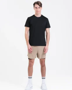 Hybrid 2-1 Pocket Shorts M Beige Dune