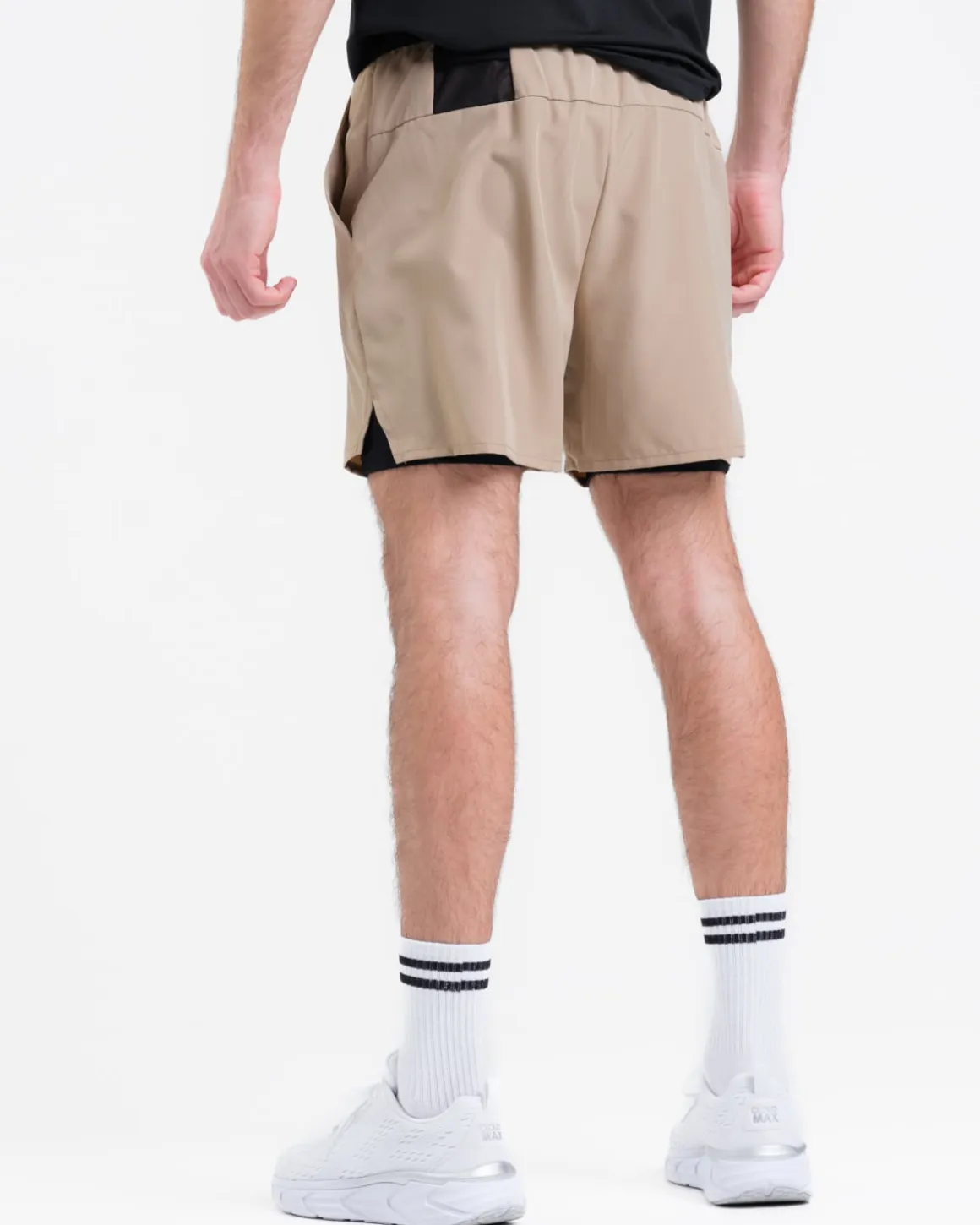 Hybrid 2-1 Pocket Shorts M Beige Dune