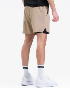 Hybrid 2-1 Pocket Shorts M Beige Dune