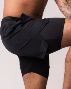 Hybrid 2-1 Pocket Shorts M Black