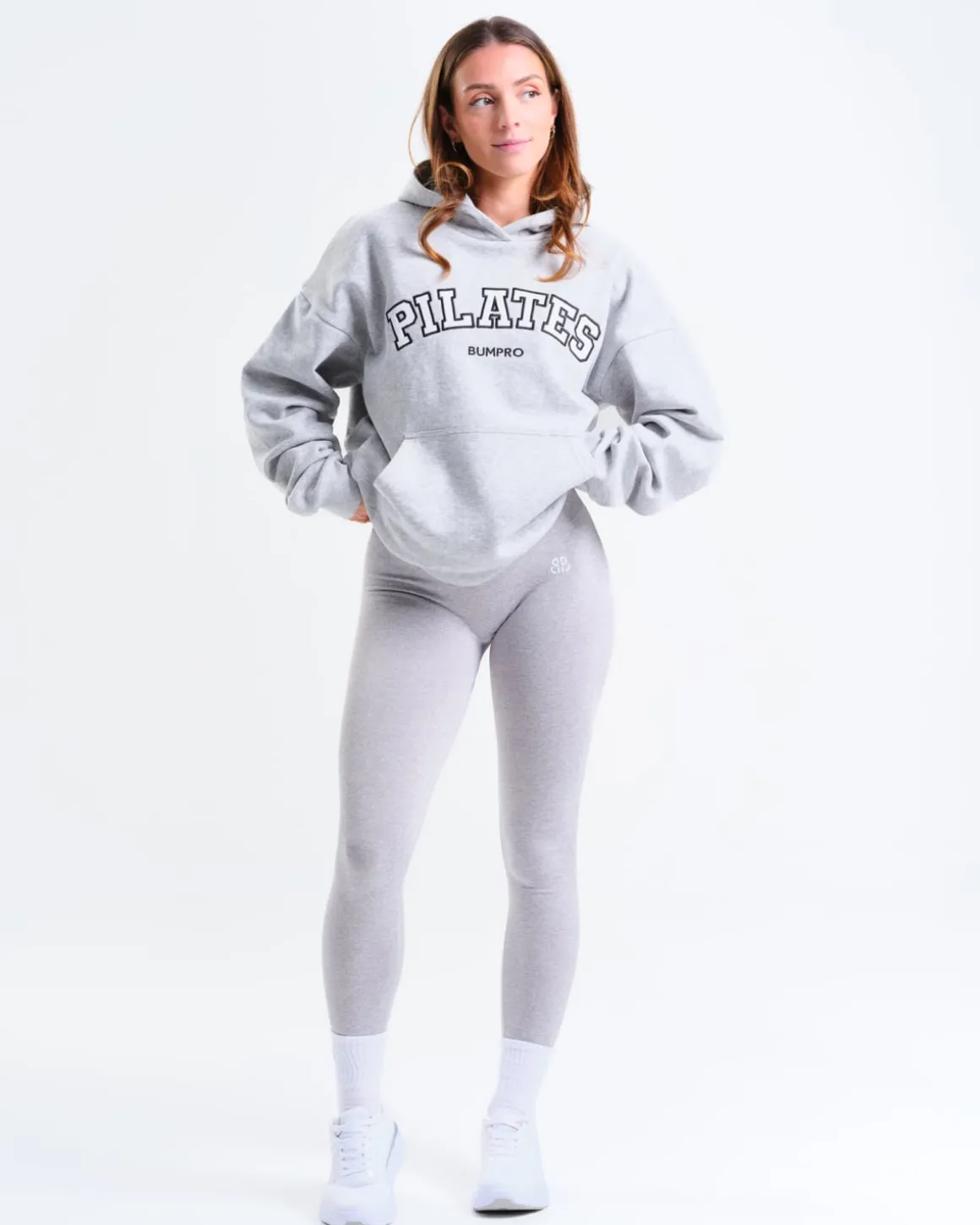 Hyper Scrunch Tights Light Grey Marl