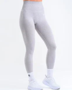 Hyper Scrunch Tights Light Grey Marl