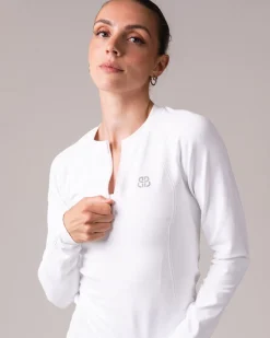 Hyper 1/2 Zip Sweater White
