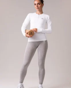Hyper 1/2 Zip Sweater White