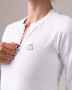 Hyper 1/2 Zip Sweater White