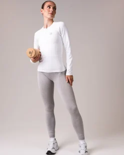 Hyper 1/2 Zip Sweater White