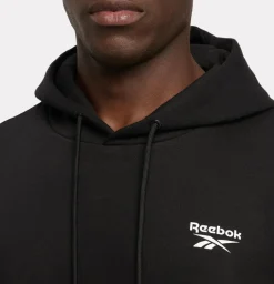 ID Small Logo Fleece Hoodie Black