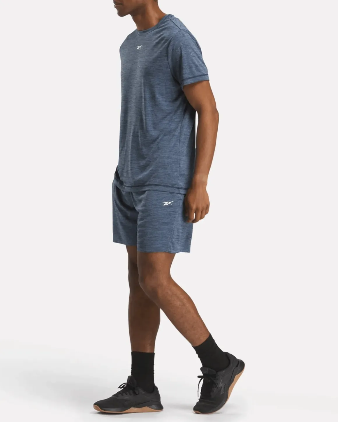ID Train Melange Tech Tee Twilight Blue