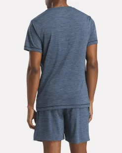 ID Train Melange Tech Tee Twilight Blue