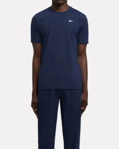 ID Train Strech Tech T-shirt Vector Navy