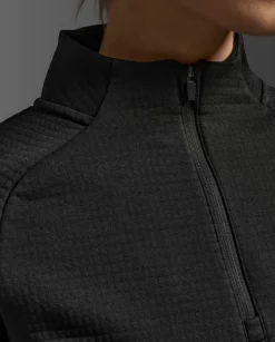 Ignition Hyper-Haptic 1/4 Zip Black/Silver Reflective